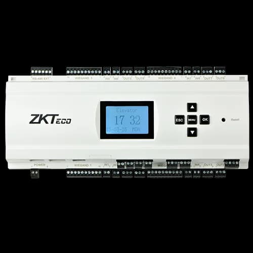 Placa controladora EC10 para sistema de controle de acesso de elevadores, responsável por aplicar regras e permissões por pavimento.