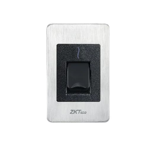 Leitor biométrico FR1500 para controle de acesso em elevadores, indicado para projetos com biometria digital ou cartão de proximidade.