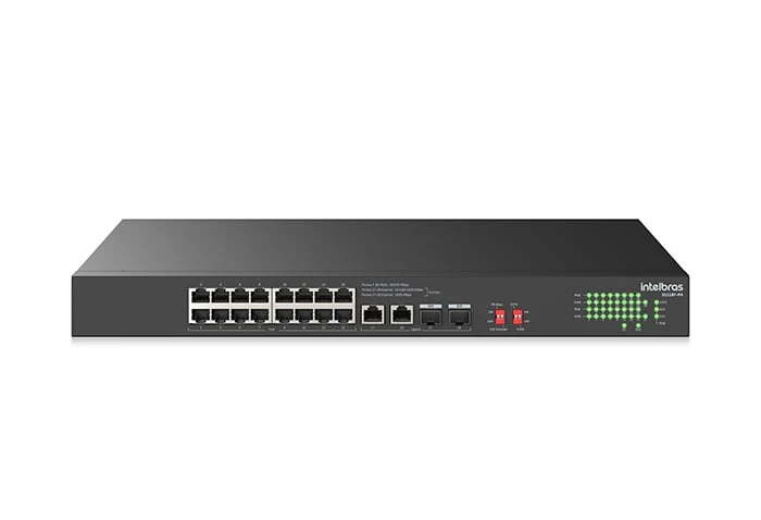 Switch PoE Intelbras S1118F-PA