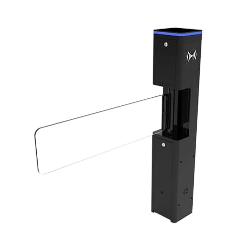 Passagem para cadeirante com barreira swing em composição visual, pensada para acessibilidade integrada ao controle de acesso.